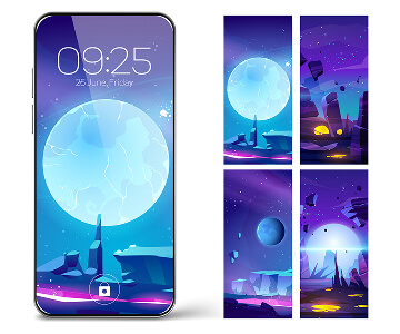 screenshot of wallpapers